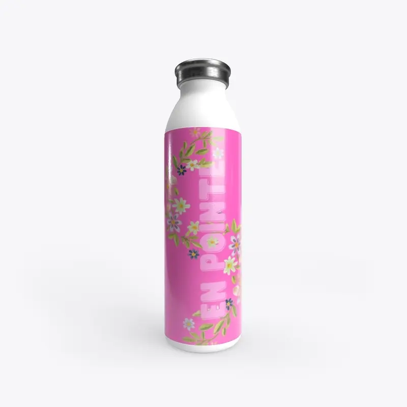 En Pointe Ballet Water Bottle Pink