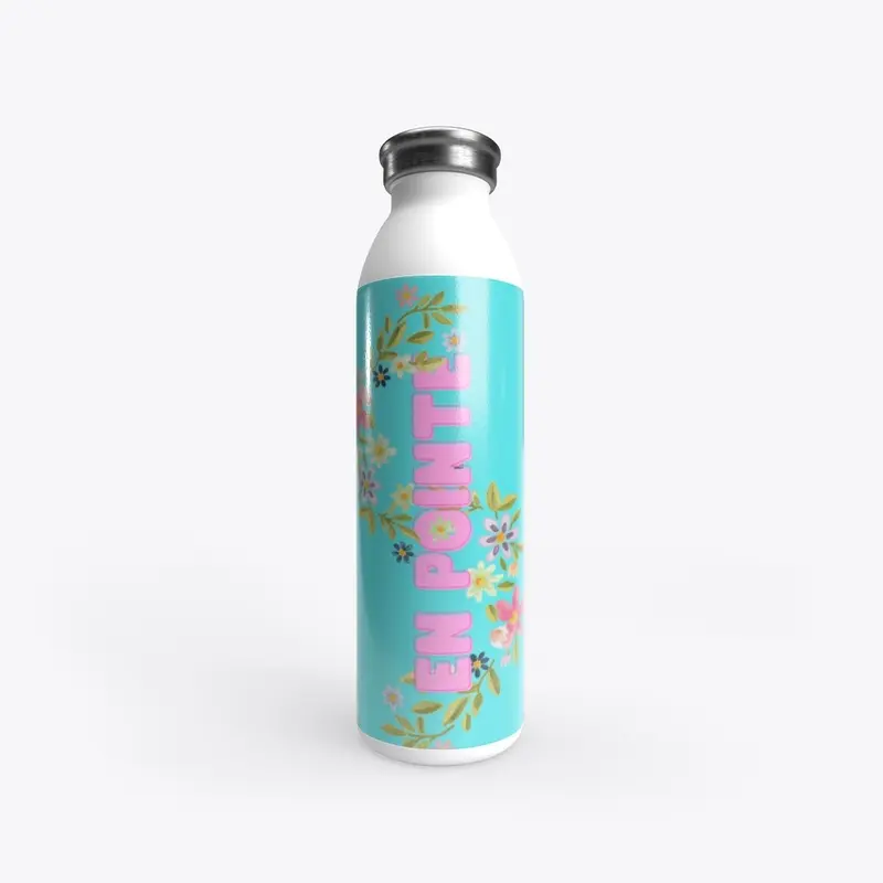 En Pointe Ballet Water Bottle Blue