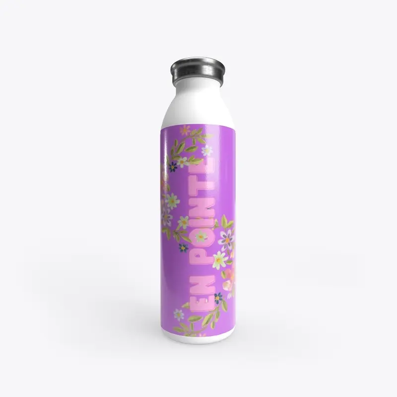 En Pointe Ballet Water Bottle Purple